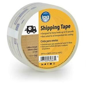 IPG Clear Shipping Tape, 1.88&#034; x 54.6 yd, (Single Roll)