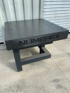NUMEREX 42&#034; x 39.5&#034; x 6&#034; THICK DRILLED &amp; TAPPED GRANITE SURFACE PLATE