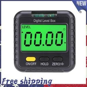 4*90° Level Box Gauge Digital LCD Protractor Magnetic Inclinometer Angle Find