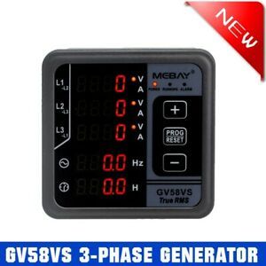 GV58VS 3-Phase Generator Digital Multi-Function Meter Amp Volt Frequency Meters