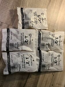 Lot Of Five Southwire 1/2&#034; Nylon Liquid-Tight FNMC 1PC Fitting Type B