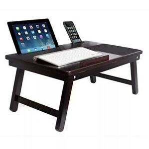 sofia + sam multi tasking laptop bed tray | lap desk supports laptops up to 18