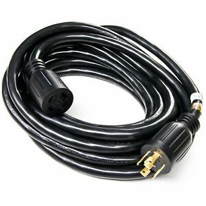 30 Amp 20 FT NEMA L14-30 4 Wire 10 Gauge 125/250V Generator Power Cord Extension