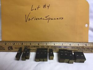 12 Pcs.Ludlow Typograph Brass Letterpress Spacers Matrix, Various Sizes, 1+ Lbs.