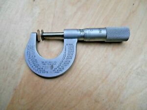 STARRETT NO. 256 DISC MICROMETER , 0-1&#034; , .001&#034;