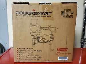 Powersmart PS6110 Pneumatic Coil Roofing Nailer kit
