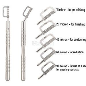 Dental Ortho Interproximal Enamel Reduction Handle IPR + Strips 15-90HD Micron