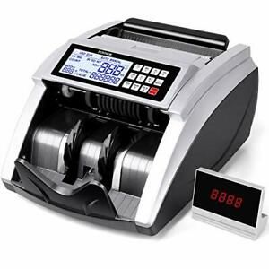 PONNOR Money Counter,Bill Counting Machine with UV/MG/IR/MT Detection,Cash Count