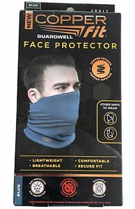 Copper Fit Guardwell Face Protector Mask Gaiter Adult Blue Brand New