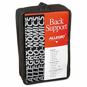 Allegro Economy Back Support Belt, Large, 38&#034; to 47&#034; Waist, Black 717603 7176-03