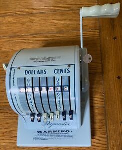Paymaster Check Printing Machine with Key - Vintage Check Printing Machine-Used