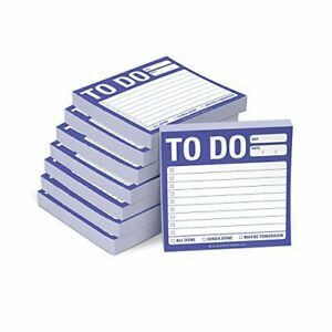 8-Pack to Do Sticky Notes to Do List Sticky Notes 3 x 3-inches Each