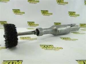 ARO PNEUMATIC STRAIGHT DIE GRINDER 20&#034; LENGTH W/ WIRE WHEEL