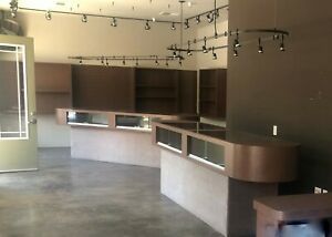 2 Jewelry Store Display Cases, with stands, beautiful, sturdy, locks, pedestal