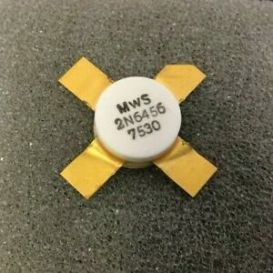 MWS 2N6456 Transistor NPN Silicon 40v Ic=7.5a Po=50w Rf Power Output OLD GOLD!