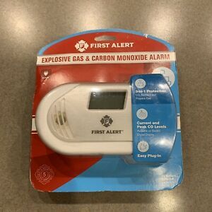 First Alert 3-in-1 Combination Explosive Gas &amp; Carbon Monoxide Alarm GC01CN New!