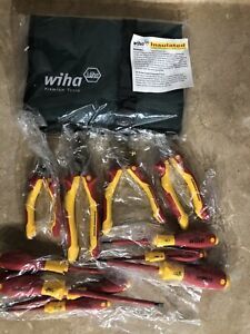 New Wiha 32888 Pliers and Screwdriver Set In Canvas Pouch, 11 Piece