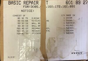 OEM Flygt pump  6018927 Basic Repair Kit For 3085.160,172,182,891