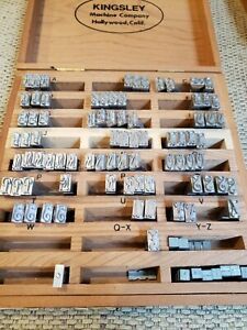 Kingsley Stamping Machine Type Set 36PT. Bel Air Monogram