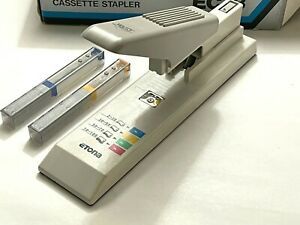 Vintage Etona EC-3 Heavy Duty Interchangeable Cassette Cartridge Stapler w/Box