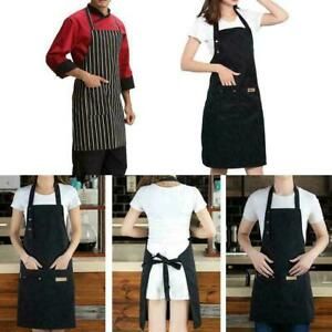 Waterproof Kitchen Bib Aprons Dress Chef BBQ Cooking 1 Y3N7 Baking x X9P6