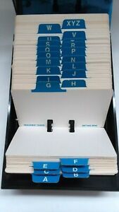 Rolodex Model VIP 24C Business Card Phone Address File W/ Blank Cards Vintage