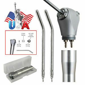 Dental Air Water Spray Triple 3-Way Syringe Handpiece/50-100*Nozzles Tips Tube x