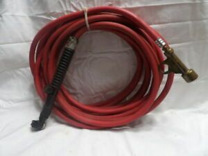 Tig Rig with 25 Ft. Red Power Hose, Weldcraft Torch WP-9F &amp; Adapter