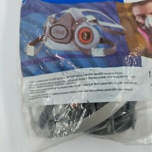 NEW 3M Half Facepiece Reusable Respirator 6300 Gases Vapors Sanding LARGE