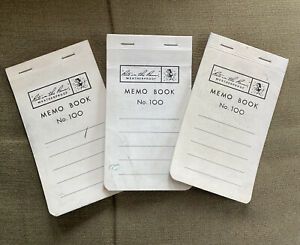 Vintage Lot of 3 Rite in the Rain Weatherproof memo book #100 Tacoma, Wa U.S.A.