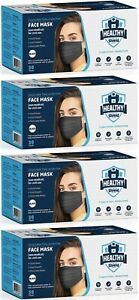 100/200 PCS Black Face Mask Mouth &amp; Nose Protector Respirator Masks USA Seller