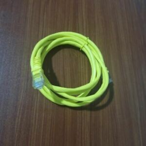 2m Ethernet Patch Cable Yellow RJ45 LAN Network RJ45 plug both ends
