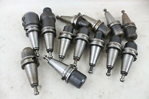 13 Lyndex Nikken Tool End Mill Holder Lot Taper Part Metalworking BT35-WE5/8-60