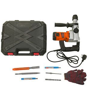 1050W 3000RPM Electric Demolition Jack Hammer Concrete Breaker Punch Chisel Bit