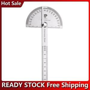 Stainless Steel 180 degree Protractor Angle Finder Rotary Measuring Ruler H1