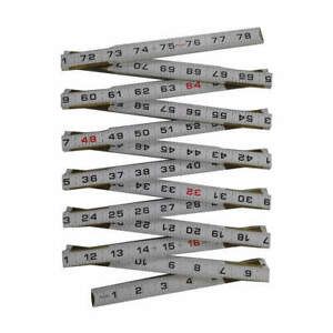 WESTWARD 30PC15 Folding Rule, 78-3.4 In., Standard