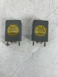 LOT OF 2 VINTAGE Variable Inductor Filter Choke Electronic Part