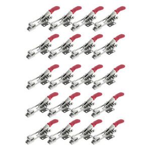 20 Sets Latch Type Toggle Clasp Clamps Heavy Duty Adjustable Lock Hasp Tool