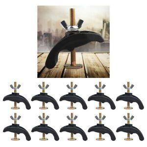 10x Press Plate Clamp Pressure T-track Platen Router Accessory Black 8cm