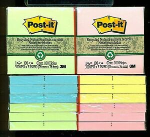 (24) POST-IT Note Pads 3&#034;x3&#034; with 100-Sheets per Pad !! New/Sealed
