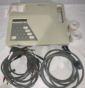 Burdick EK10 Electrocardiograph W/ Cables and Two Rolls Of Paper