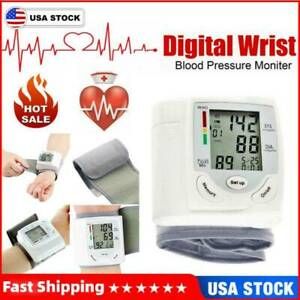 Digital Automatic Wrist Blood Pressure Monitor Cuff BP Machine Sphygmomanometer