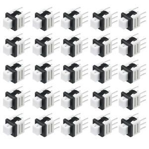 5.8x5.8x7mm PCB DIP Tact Tactile Push Button Switch Latching 6 Pin 25PCS