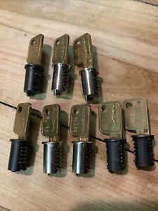 8 Haworth Furniture Key And Lock.  (3)ML16, SL190, SL202, SL266, SL132,SL166