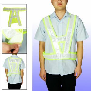 Silver Tone Reflective Belts A Shape Netty Safety Vest for Unisex