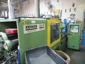 110 TON 6.1 OZ ARBURG MODEL 420M-1000-250 INJECTION MOLDING MACHINE MFG 1995