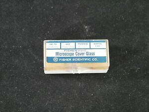 Vintage Fisher Brand Microscope Cover Glass