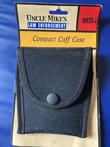 UNCLE MIKE&#039;S COMPACT CORDURA CUFF CASE 8835-1 BELTS UP TO 2.25&#034; NEW