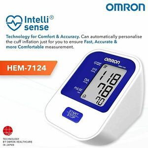 Omron HEM-7124 Blood Pressure Monitor &amp;Upper Arm Type