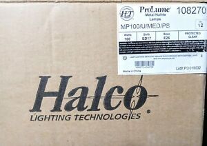 (TM) Halco Prolume 108270 MP100/U/MED/PS 100W ED17 Metal Halide M90/O QTY 7